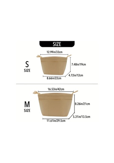 Fochsia 卡其色 M Anjou Pm Gm Neverfull Tote Çanta Organizatörü İç Astar Çantası Makyaj Çantası Gümüş Eskitme