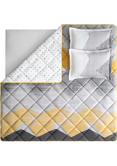 Yataş Bedding Aden Çift Kişilik Uyku Seti - Gri (517942703) Gri