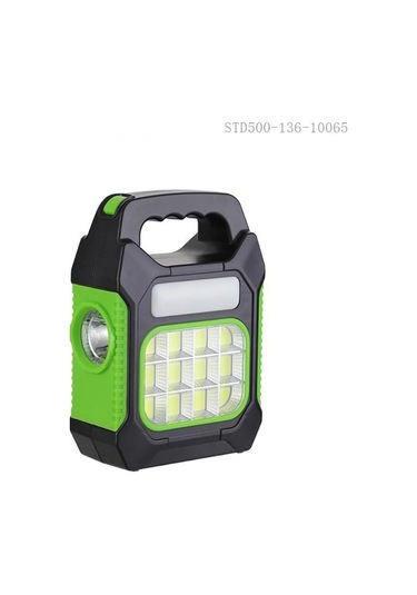 Şarjlı Ve Güneş Enerjili Kamp Feneri El Feneri Yüksek Işıklı Kamp El Feneri 3w+1w+12w Avcı Feneri