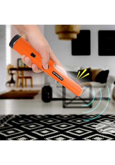 Vkemall El Tipi Metal Dedektörü - Yüksek Hassasiyetli, Ses Ve Titreşim Alarmı, Taşınabilir Tasarım, 3m Algılama Mesafesi Pil Hariç