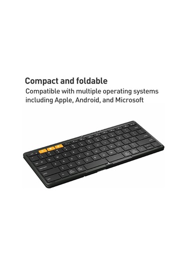 Windows / Android / İos İçin Df010 Katlanabilir Bluetooth 79 Tuş Ultra İnce Klavye