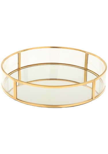 Suntek Banyo Için Makyaj Organizatör Masa Depolama Tepsi Temizle Altın A Altın