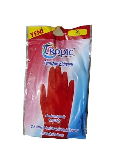 Tropic Çok Amaçli Temizlik Ve Bulaşık Eldiveni S 7-7,5