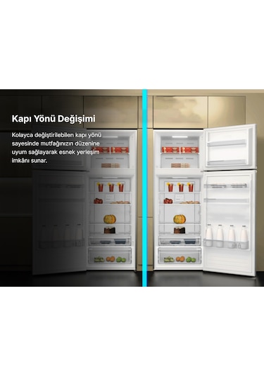 Tecna TBZ 250 CK Statik 196 L Çift Kapılı Buzdolabı Beyaz