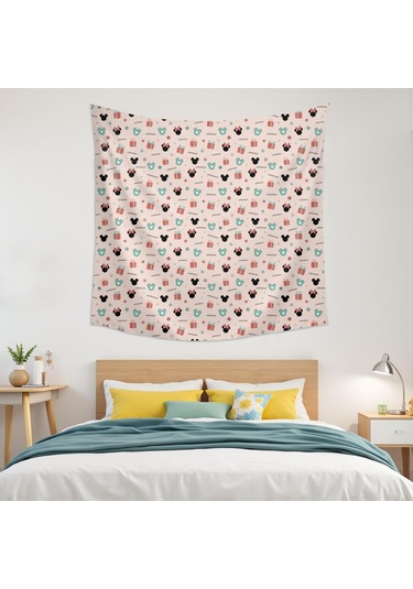 Noel Desenli 59x59 İnç Kare Duvar Halısı, Oturma Odası, Yatak Odası Ve Genç Odası İçin-a140