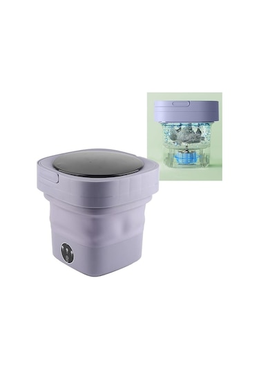 Cbtx Portatif Çamaşır Makinesi Katlanabilir 12litre Mor