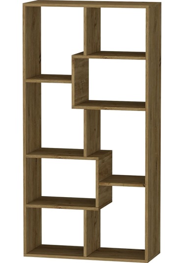 Zebra Dekoratif Kitaplık Çam Çam