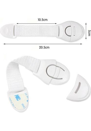 Evokids Pratik Çocuk Güvenlik Kilidi (10 Adet) Çok Renkli