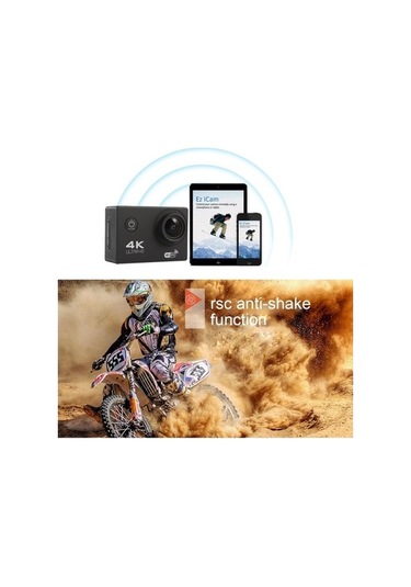 Prestigegoods 2.0 İnç Ekran 170 Derece Geniş Açılı Wifi Sport Action Camera, Su Geçirmez Kılıf, 64gb Sd Kart Destek, Macera Çok Renkli Çok Renkli