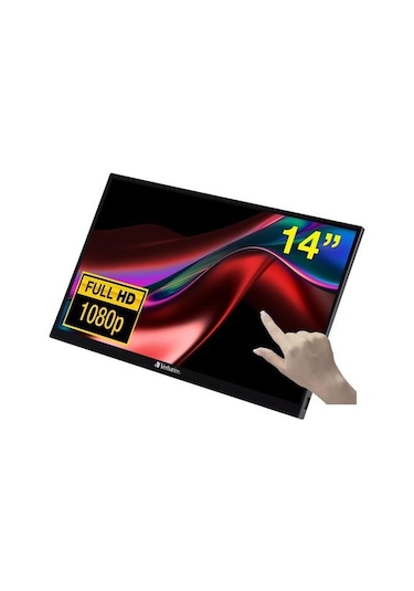 Verbatim Pmt-14 14" 6 Ms Full Hd Ips 60 Hz Dokunmatik Taşınabilir Monitör