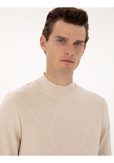 Pierre Cardin Erkek Krem Kazak /triko 50317520-vr071 Krem