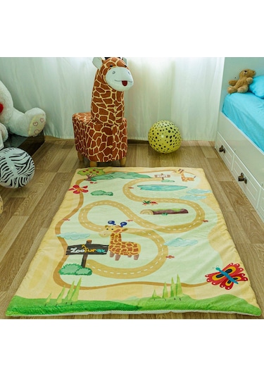 Zooturak Peluş Çocuk Matı Zürafa Zufi 100cm x 150cm
