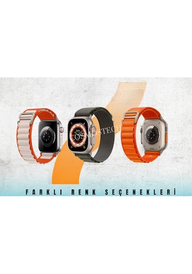 Watch Band Alpine Loop Saat Kayışı Turuncu Beyaz