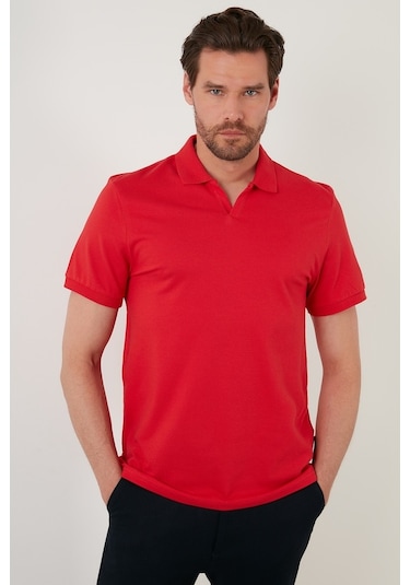 Buratti Regular Fit Pamuklu Erkek Polo Yaka T Shirt 5902141 Kırmızı Buratti Regular Fit Pamuklu Erkek Polo Yaka T Shirt 5902141 Kırmızı