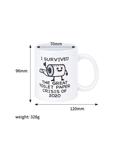 Lebihmurah Generic Sevimli Karikatür Kahve Fincanı Beyaz Kupa Genç Kişilik Seramik Bardak - Beyaz