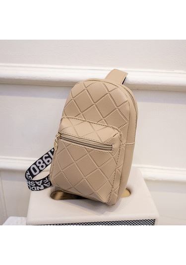 Tuomeng Kadın Kabartmalı Elmas Günlük Çok Yönlü Sırt Çantası Kayısı A.haki - Taba