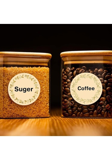 Suntek 200 Parça Kavanoz Etiket Çıkartmaları Scrapbooking