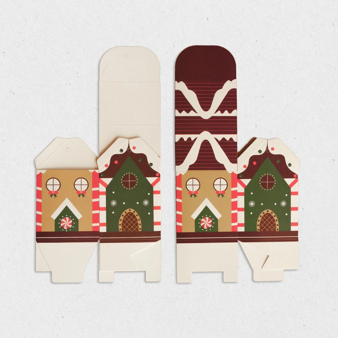 Yılbaşı Ev Tasarımlı Kutu Çanta, Yeniyıl, Parti, Hediye Çantası,