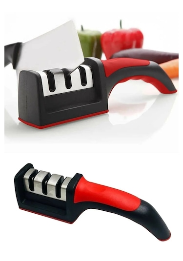 Bıçak Bileyici 3 Açılı Elmas Seramik Çelik El Bıçakları Bileme