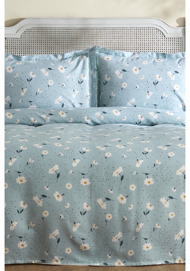 Karaca Home Daisy %100 Pamuk Tek Kişilik Pike Takımı Mint Mint