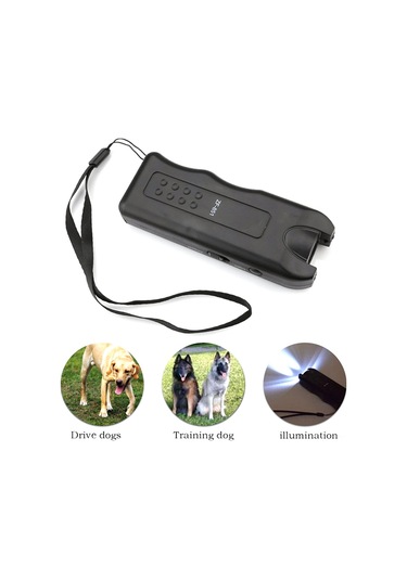 Folinda Zf-851 Ultrasonik Köpek Eğitici - Yabancı Köpekleri Engelle, Davranışı Düzenle, Havlamayı Durdur Pil Dahil Değil