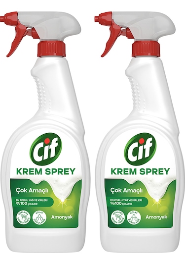 Cif Krem Sprey Yüzey Temizleyici 2 x 750 ML