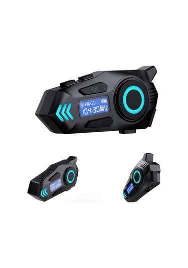 K09 Intercom Bluetooth Motosiklet Kask Kulaklığı Çift Yönlü Intercom Ve Müzik Desteği