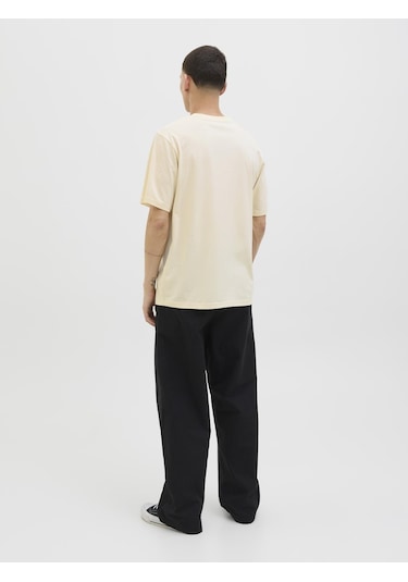 Erkek Gögüs Logo Baskili Tisört - Hayato - 12278508 Antique White