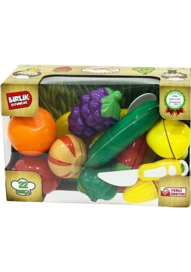 Birlik Oyuncak 22 Parça Meyve Sebze Kesme Seti