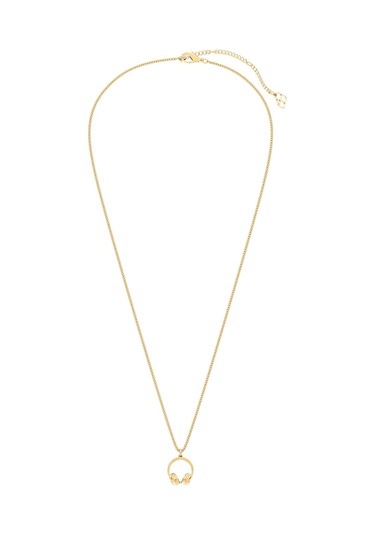 Chocli 18 Ayar Altın Kaplama Kulaklık Kolye