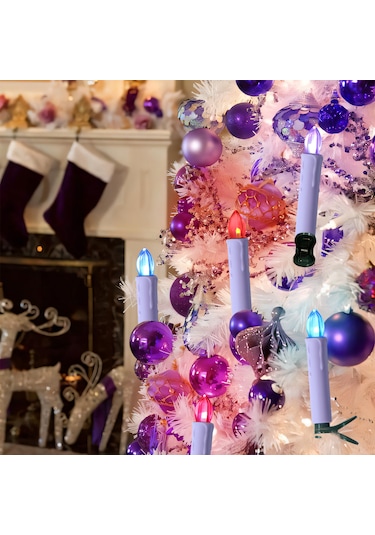 Cadılar Bayramı Dekorasyon Simülasyonu Uzaktan Kumanda Mumu Açık