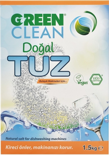 U Green Clean Bitkisel Bulaşık Makinası Kireç Önleyici Tuz 1500 G