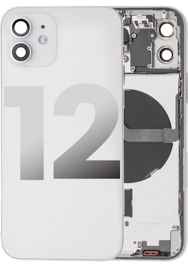 Apple Uyumlu iPhone 12 Mini İle Boş Kasa Beyaz