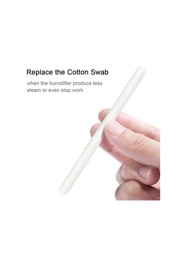 Youtek Nebulizatör/ıslaklık İçin Değiştirilebilir Pamuk Filtre Sapları - 8mm Çap X 115mm Uzunluk, 20 Adet, 3-4 Aylık Kullanım Süresi, Kolay Kurulum