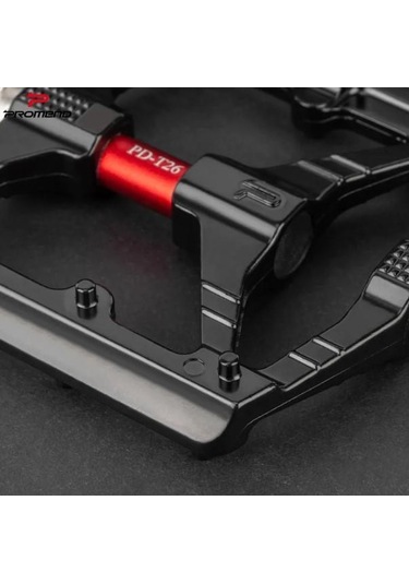 Sarissa T26 Çift Kovanlı Alüminyum Geniş Platform Du Peilin Rulman Bisiklet Pedalı Siyah