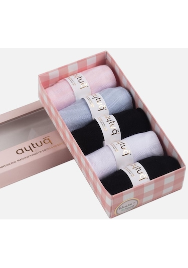 Aytuğ Kadın Modal 5 Çift Özel Kutulu Kısa Konç 33009 Çok Renkli