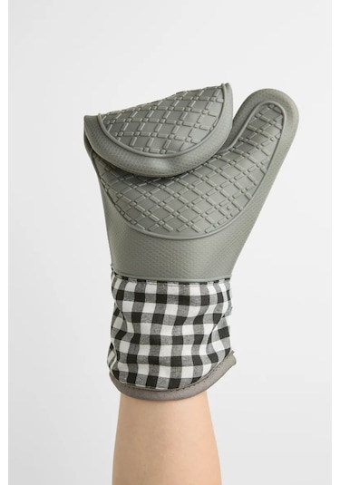 Happy Nest Mutfak Eldiveni Takımı, Silikon Mutfak Eldiveni 198002209 Gri