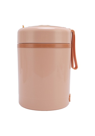 Xindoker 600ml Usb Şarjlı 60 C Sabit Sıcaklıklı 304 Paslanmaz Çelik Leakproof Taşınabilir Yemek Isıtıcı - Pembe