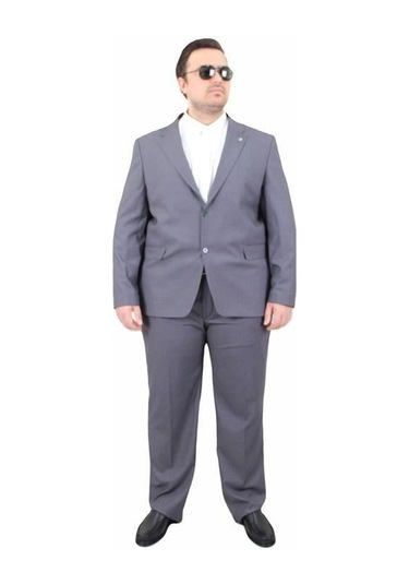 Starbattal Erkek Büyük Beden 6 Drop Takım Elbise Parıs 071010 Fume Fume