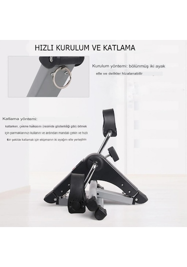 Mini El Ve Ayak Egzersiz Bisikleti Kondisyon Pedalı