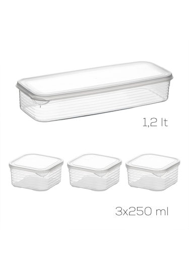 Porsima 4368 Freshlock Vakumlu Kahvaltılık Çok Amaçlı Saklama Kabı Kahvaltı Seti Şeffaf