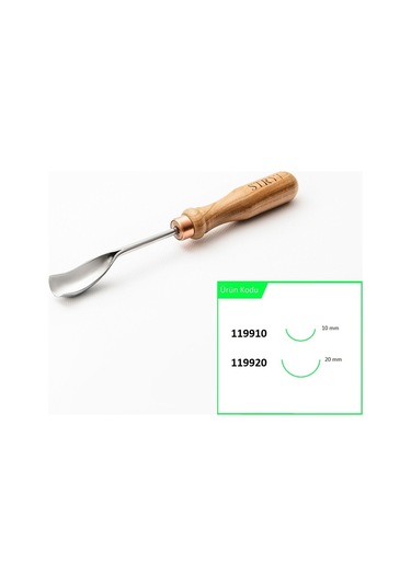 Stryı 119910 Bükülmüş Derin Oluklu Kuksa Ve Kaşık Oyma Iskarpelası 10 Mm