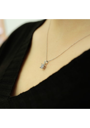 Lova 0,50 Karat Tektaş Görünümlü Pırlanta Kolye - 2020001