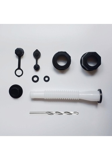 Suntek Matkap Beyaz Esnek Dökme Nozulu Ile Gaz Bidonu 1-takım