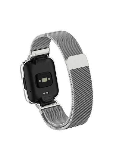 Xiaomi Redmi Watch Mi Watch Lite Uyumlu Krd-58 Metal Pak Kordon Kırmızı