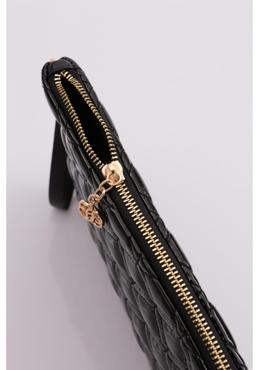 Dgn 4004 Kadin Baklava Dilimi Desenli Çanta 4004-2337-R1645 Siyah