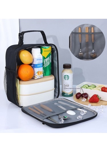 Jifan Taşını'dir El Çantası Yemek Kutusu Çantası-beyaz Beyaz