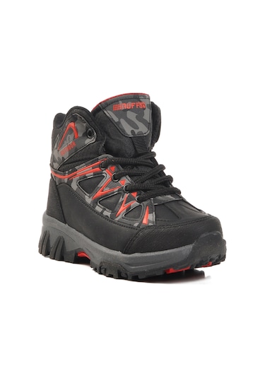 Aspor Siyah Kamuflaj Çocuk Trekking Ve Outdoor Bot Çok Renkli