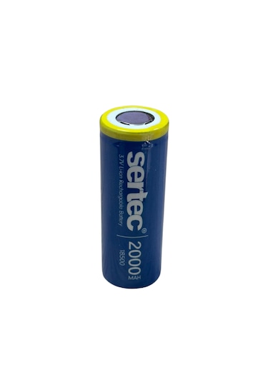 Sertec 3.7v Li-ion 18500 2000 Mah 3c Şarjlı Pil