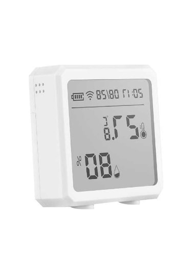 Supermarket1 Zigbee3.0 Akıllı Sicaklık Nem Sensörü, Lcd, Zaman, Alexa/google Home, Ağ Geçidi Gerekiyor